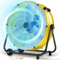 MEPTY 30-Inch Industrial Drum Fan, 14000 CFM High Velocity Floor Fan 550W, 3-Speed Heavy Duty Metal Air Circulator for Shop, Warehouse, Workshop, Garage, Factory