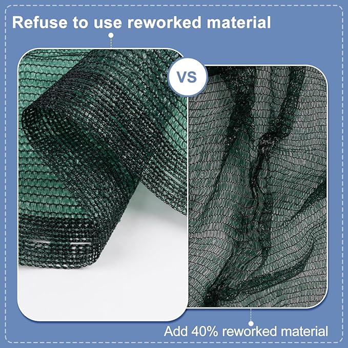 LOVE STORY 8x12FT 70% Dark Green Shade Cloth Sun Shade Net UV Resistant Mesh Tarp Plant Cover Sunblock Net for Garden,Greenhouse,Vegetables,Flowers