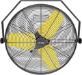CCGIRU 9200 CFM 24" Industrial Wall Mount Fans, High Velocity 2-Speed Professional Metal Fan, Heavy Duty Barn Wall Fan for Garage, Commercial, Warehouse, Greenhouse, UL Listed