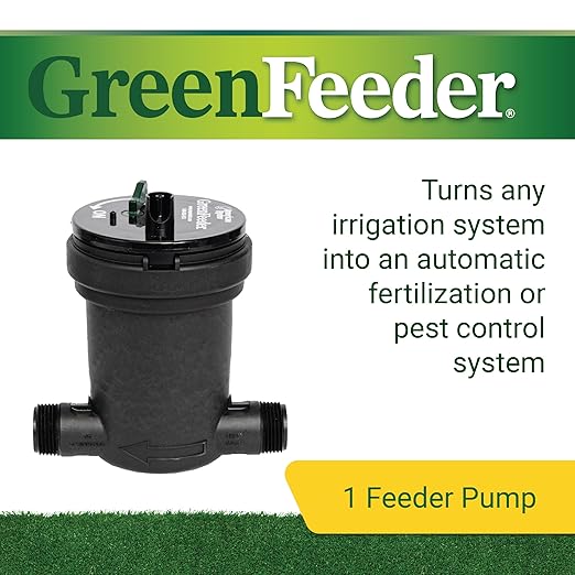 GreenFeeder Automatic Liquid Injector System, Works with Residential or Commercial Lawn Irrigation System, Use with NatureShield or GrassSoGreen