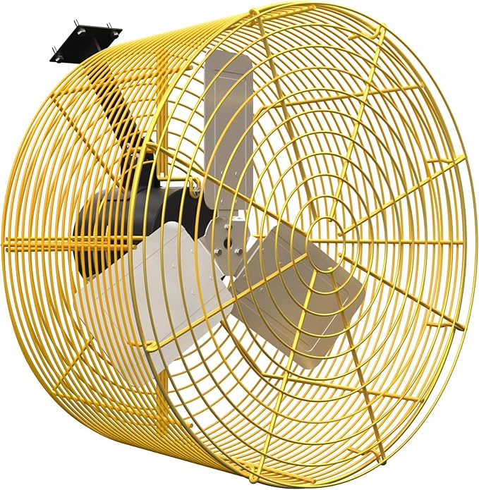 Greenhouse Circulation Fan Air Circulation Fan 1/3 HP 115V Ceiling Wall Mount Fan High Speed Circulation Fan for Greenhouse, Warehouse, Patio, Garage 5470CFM, ETL Listed