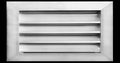 HVAC Premium 22"W x 12"H Aluminum Exterior Gable Louver Vent for Walls & Crawlspace - Weather-Resistant Air Grille with Screen Mesh - [Outer Dimensions 23.75"W x 13.75"H]