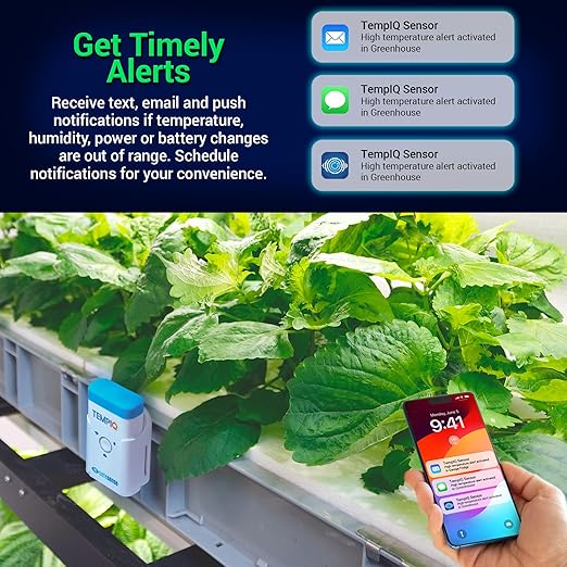 TEMPIQ Remote WiFi 2-Pack Temperature & Humidity Sensor - App Integration, Alerts, Helps Monitor 2nd Home, AirBnb, RV, Pets,Freezer and Server Room, Indoor & Outdoor Hygrometer & Thermometer