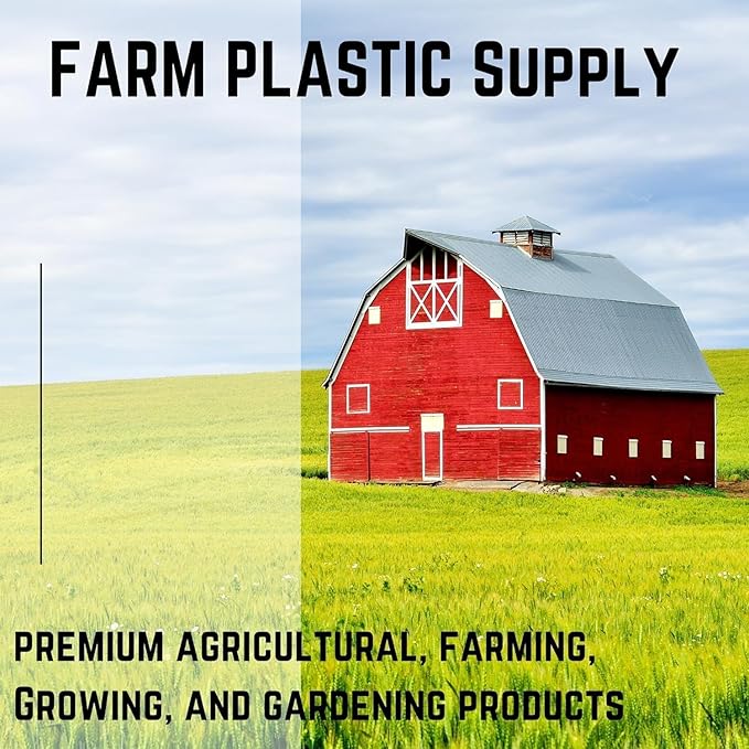 Farm Plastic Supply - White Shade Cloth - 50% - Mesh Fabric for Fence Privacy Screen, Garden Shade, Mesh Fence Screening, Shade Cloth Rolls, Wind Screen (26' x 150')