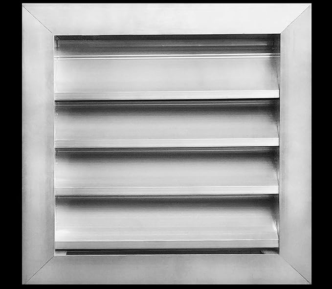 HVAC Premium 12"W x 10"H Aluminum Exterior Gable Louver Vent for Walls & Crawlspace - Weather-Resistant Air Grille with Screen Mesh - [Outer Dimensions 13.75"W x 11.75"H]