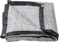 Aluminet Shade Cloth 70% - 10ft x 14ft Aluminum Shade Cloth with Grommets, Reflective Sun Block Shade Net for Patio, Garden, Greenhouse, Dog Kennel, Car Cover, Outdoor Camping (Silver)