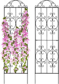 Thealyn Garden Trellis 2 Pack 80 Inch.H x 22 Inch.W Heavy-Duty Climbing Plant Trellis Metal Plant Supports Suitable Supporting Climbing Plants Outdoor, Roses, Vegetables, Vines, Flowers
