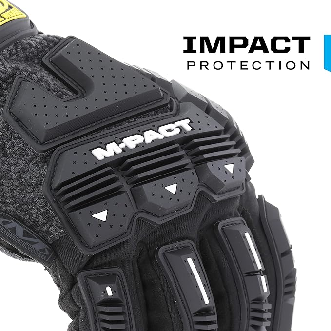 Mechanix Wear ColdWork M-Pact Winter Work Gloves - Insulated Wind & Water Resistant Heavy Duty Work Gloves - Impact Protection - Machine Washable - X-Large - Black & Grey