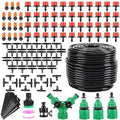 Drip Irrigation System - Irrigation System for Garden w/ 1/4" & 1/2" Fast-Lock Tubing - Adjustable Nozzles & Sprinklers Garden Watering System(164FT Kits)