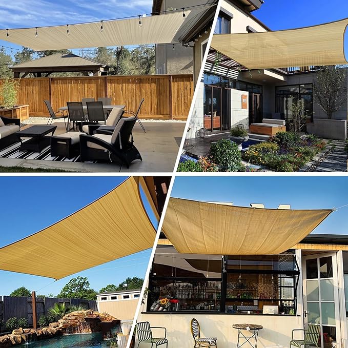 90% Shade Cloth for Plants 2 Ft × 3.3 Ft Greenhouse Shade Cloth for Protect Vegetable Plants Fruits Flowers Crops - Beige