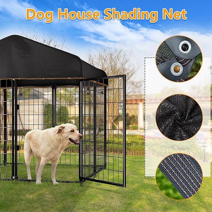 Shade Cloth, 80%-90% Garden Shade Mesh Net with Grommets, Outdoor Black Sunblock Neting Antifreezing Cover for Plant Pergola Patio Greenhouse Chicken Coop, 3x16FT