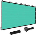 Shade&Beyond Customized Size 6' X 7' Shade Cloth with Grommets, 90% UV Protection UV Protection Mesh Tarp Sun Screens for Patio GN04, Turquoise