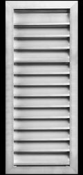 HVAC Premium 12"W x 28"H Aluminum Exterior Gable Louver Vent for Walls & Crawlspace - Weather-Resistant Air Grille with Screen Mesh - [Outer Dimensions 13.75"W x 29.75"H]