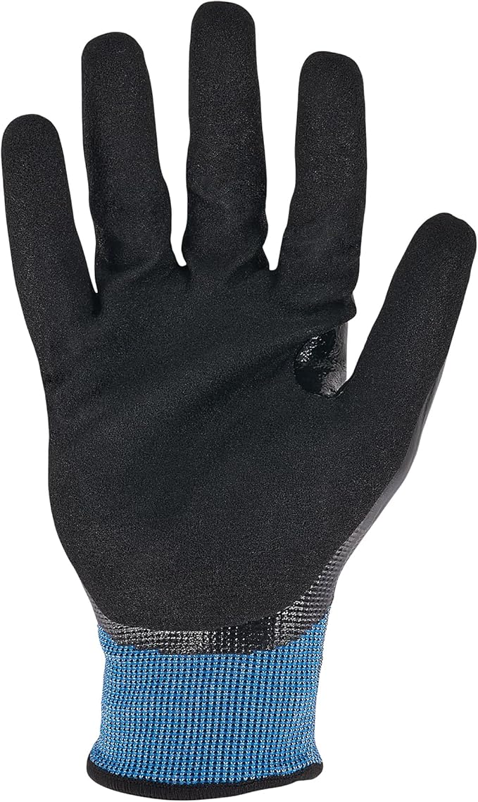 Ergodyne ProFlex 7251 Fully Coated Nitrile Work Gloves, Oil/Water Resistant, ANSI/ISEA 105-2016 A5 Cut Resistance, Touchscreen Capable