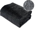 Agfabric 6.5 X 20ft 30% Sun Shade Sun Shade Fabric Sunblock Shade Cloth Cover with Clips for Plants, Black