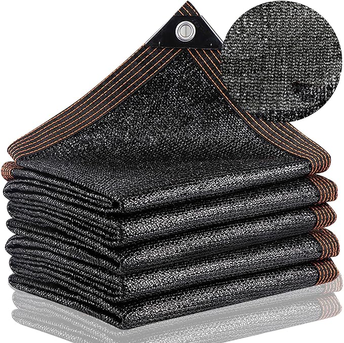 Shade Cloth, 9.8 x 19.7 FT 95% Sunblock Net for Garden Patio with HDPE Material and Reinforced Grommets Shade Tarp for Greenhouse, Plant, Pergola, and Backyard Patio Sunshade
