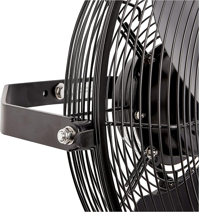 iLiving Wall Mounted Variable 14 Inches Speed Indoor/Outdoor Weatherproof Fan, Industrial grade for Patio, Greenhouse, Garage, Workshop, and Loading Dock, 2473 CFM, Black