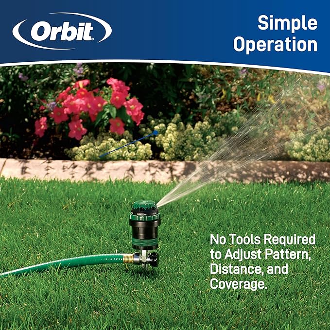 3-Pack Orbit 58573N H2O-6 Gear Drive Sprinkler (Sprinkler on Spike)