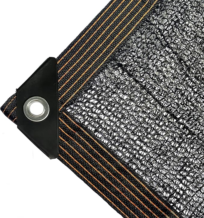 winemana 50% Black Shade Cloth, 14 x 20 FT Durable Mesh Tarp with Grommets, Garden Sunblock Shade Cloth Shading Antifreezing for Plants Cover, Greenhouse, Barns Kennel, Patio, Tomatoes