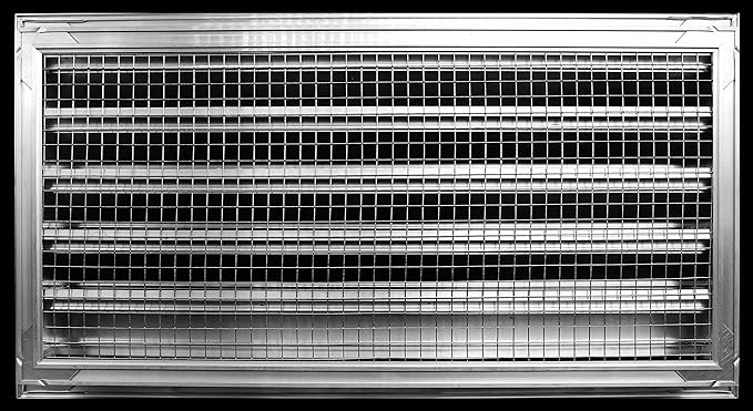 HVAC Premium 24"W x 18"H Aluminum Exterior Gable Louver Vent for Walls & Crawlspace - Weather-Resistant Air Grille with Screen Mesh - [Outer Dimensions 25.75"W x 19.75"H]