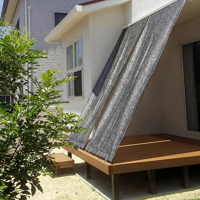 95% 6ft x 100ft Bulk Eyelets Shade Cloth Roll Sunblock Shade UV Resistant Net Windscreen Cover Fabric Roll for Garden Greenhouse Flower Plant Patio Kennel Canopy(Black)