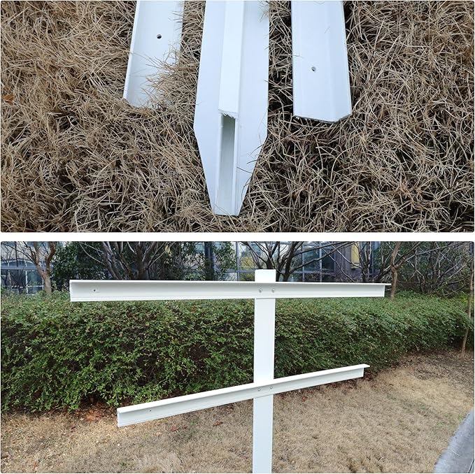 MRGARDEN 7-Feet Adjustable Garden Trellis Set for Raspberry and Climbing Plants, Outdoor Stake Vineyard Trellis, Pack of 4
