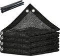 Amgo 30% Black Shade Cloth, 8FT x 10FT Mesh Tarp, Black Sun Shade Netting with HDPE Material and Heavy Duty Grommets Shade for Greenhouse, Garden, Patio Plants, Pergola (We Make Custom Size)