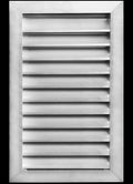 HVAC Premium 16"W x 24"H Aluminum Exterior Gable Louver Vent for Walls & Crawlspace - Weather-Resistant Air Grille with Screen Mesh - [Outer Dimensions 17.75"W x 25.75"H]