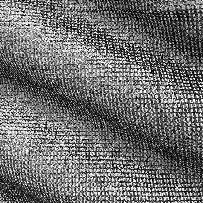 Alion Home 40% Sunblock Shade Cloth with Grommets - Garden Netting - Sun Shade Cover for Garden Patio Plants - Black (10' x 8')