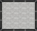 Shade Cloth-80% Aluminum Sunblock Neting,Durable Mesh Tarp with Grommets,Shade Cloth for Garden,Car, Outdoor Pergola,Greenhouse,Chicken Coop and Dog Kennel(Silver)