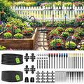 MIXC 2026-Upgrade 360° Adjustable Drip Irrigation System Kit, 133FT Bendable Watering Misting System with 3 Spray Nozzle Types, 1/2" (33FT) & 1/4" (100FT) Tubing for Garden Raised Bed Lawn Greenhouse