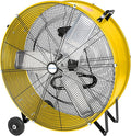 BILT HARD 13000 CFM 30" High Velocity Drum Fan, 2-Speed Heavy Duty Industrial Shop Fan for Garage, Warehouse, Workshop, Commercial, Factory and Basement, UL Listed, Yellow