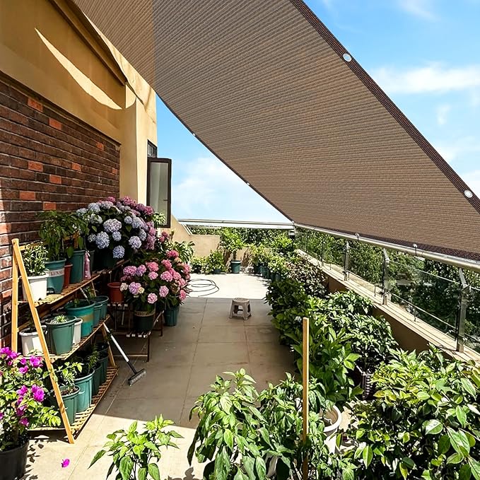 Shade Cloth,80% Sunblock Net with Metal Grommets and Reinforced Edges,Garden Sun Shade Netting,Used in Courtyards,Balconies,Carports,Greenhouse, Plants Growing,Chicken Coop Patios etc.30x30FT