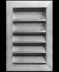 HVAC Premium 6"W x 12"H Aluminum Exterior Gable Louver Vent for Walls & Crawlspace - Weather-Resistant Air Grille with Screen Mesh - [Outer Dimensions 7.75"W x 13.75"H]