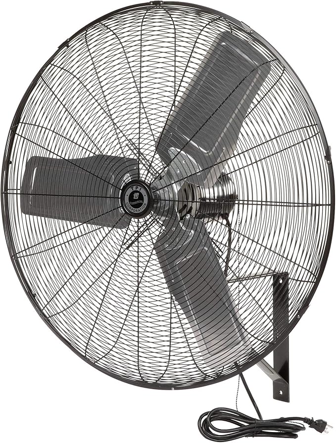 TPI Corporation Single Phase Wall Mount Commercial Circulator – 30" Diameter, 120 Volt Exhaust Fan – Ventilation Fans. Commercial Extractor Fans