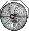 Tornado - 20 Inch High Velocity Industrial Wall Fan - 4750 CFM - 3 Speed - 6 FT Cord - Industrial, Commercial, Residential Use - UL Safety Listed