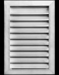 HVAC Premium 16"W x 22"H Aluminum Exterior Gable Louver Vent for Walls & Crawlspace - Weather-Resistant Air Grille with Screen Mesh - [Outer Dimensions 17.75"W x 23.75"H]