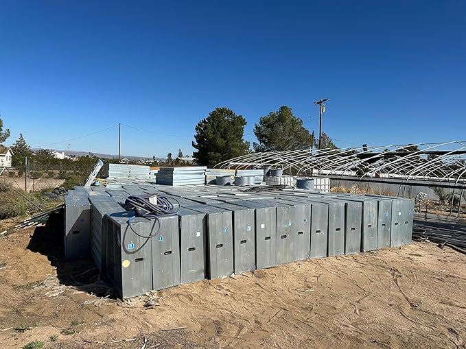 54" Belt Driven Greenhouse Exhaust Fan With Shutter, 50" Blade, 54" Square Housing, 25900 CFM, Commercial Agricultural Barn Shop Ventilation Fan, 1.5HP 240V Motor, Open Box Condition
