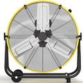 Uthfy 14000 CFM Heavy Duty Industrial Drum Fan, 30 Inch 550W High Velocity Floor Fan with 3 Speeds, 360° Tilt Metal Garage Fan for Warehouse, Commercial, Workshop, Factory and Basement