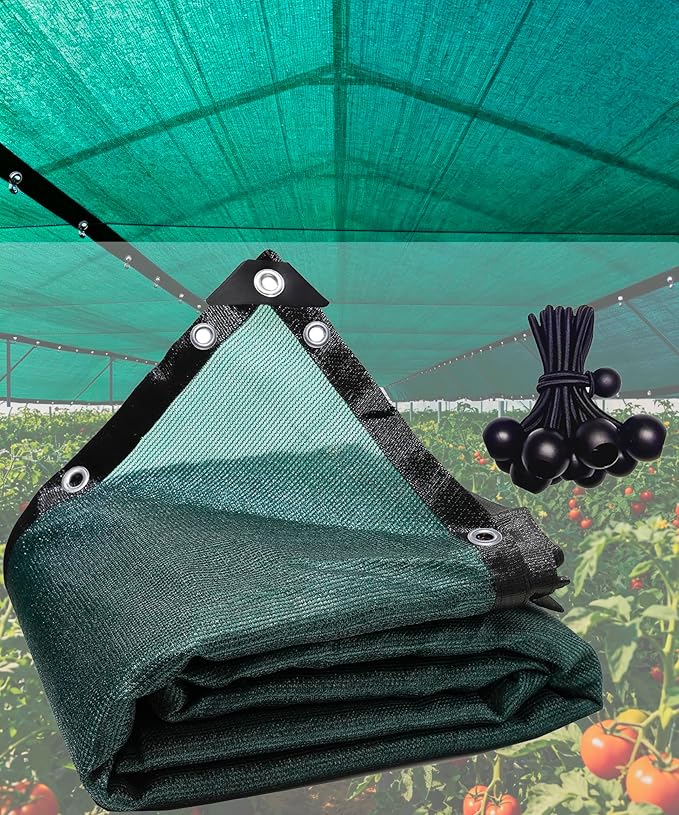 90% Green Shade Cloth 3ft x 6ft Heavy Duty Outdoor Mesh Tarp with Grommets, Sun Shade Canopy for Patio, Garden, Greenhouse, Chicken Coops, Plants Vegetables, Swimming Pool