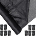 6 x 100 ft Shade Cloth Black Shade Cloth Roll for Covering Garden 70% Mesh UV Resistant Net with Ties for Patio Outdoor Greenhouse Fence Flower Plant Cover Canopy