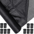 70% Shade Cloth 6 x 150 ft Black Shade Cloth Roll for Covering Garden Mesh UV Resistant Net with Ties for Patio Outdoor Greenhouse Fence Flower Plant Cover Canopy