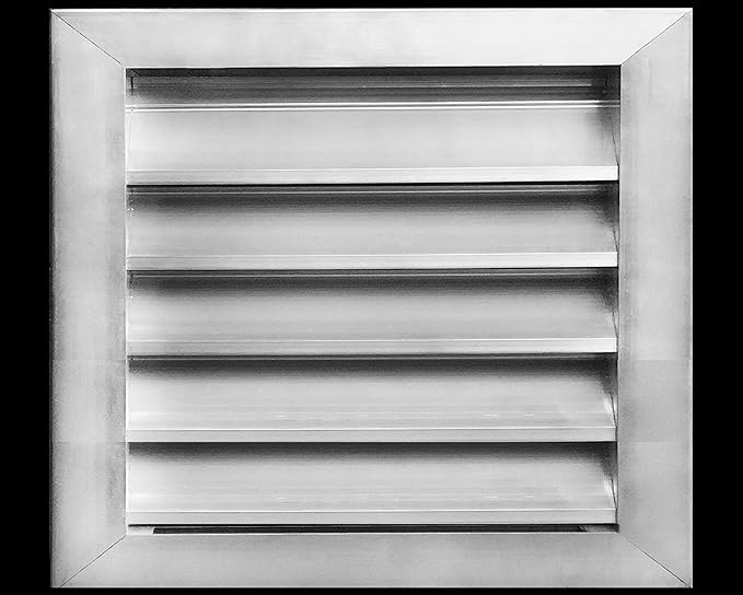 HVAC Premium 14"W x 12"H Aluminum Exterior Gable Louver Vent for Walls & Crawlspace - Weather-Resistant Air Grille with Screen Mesh - [Outer Dimensions 15.75"W x 13.75"H]