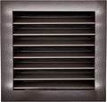 HVAC Premium 16"W x 16"H Aluminum Exterior Gable Louver Vent for Walls & Crawlspace - Weather-Resistant Air Grille with Screen Mesh - Brown [Outer Dimensions 17.75"W x 17.75"H]
