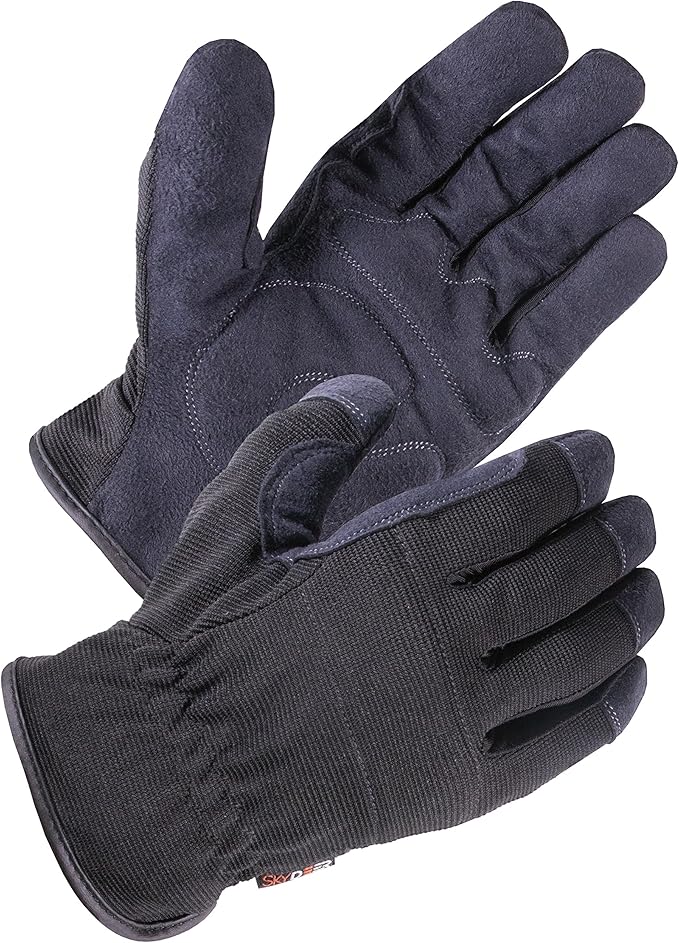 SKYDEER 3-Pairs Pack Durable Leather Work Gloves for Gardening and General Work (SD8811/XL)