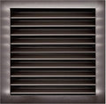 HVAC Premium 24"W x 24"H Aluminum Exterior Gable Louver Vent for Walls & Crawlspace - Weather-Resistant Air Grille with Screen Mesh - Brown [Outer Dimensions 25.75"W x 25.75"H]