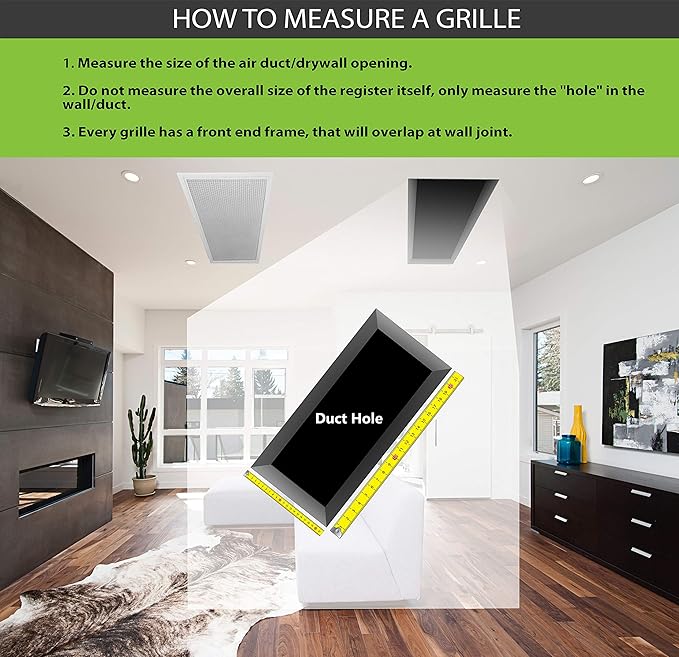 10"w X 10"h Adjustable AIR Supply Diffuser - HVAC Vent Cover Sidewall or Ceiling - Grille Register - High Airflow - White [Outer Dimensions: 11.75"w X 11.75"h]
