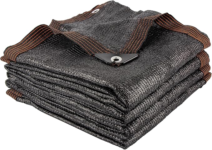 40% 30 X 50 FT Black Shade Cloth, Outdoor Woven Sun Shade with Grommets, Durable Breathable Netting Shading Antifreezing for Patio, Garden, DIY Home, Plants Cover, Greenhouse, Dog Kennel