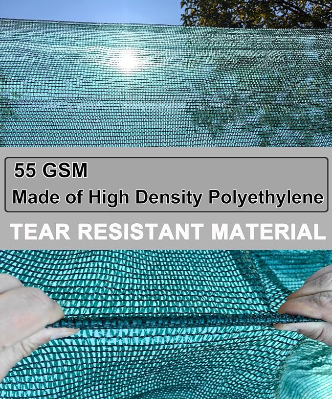 E.share 40% Green Sun Shade Cloth 12FT x 14FT, Breathable Shade Mesh for Garden Patio Greenhouse Plants Vegetables Flowers Raised Beds