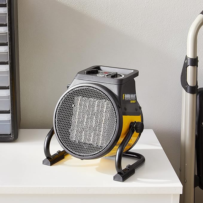 Dura Heat EUH1465 Electric Forced Air Heater with Pivoting Base 5,120 BTU, Yellow